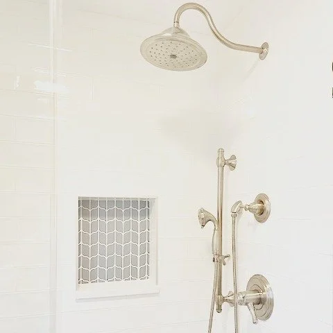 It's been a busy year and we've been focused on projects (instagram...not so much), but we are excited to jump back in and share some pics to show what we've been up to! Up first, this sweet bathroom in Evergreen. We made the most of the small space 