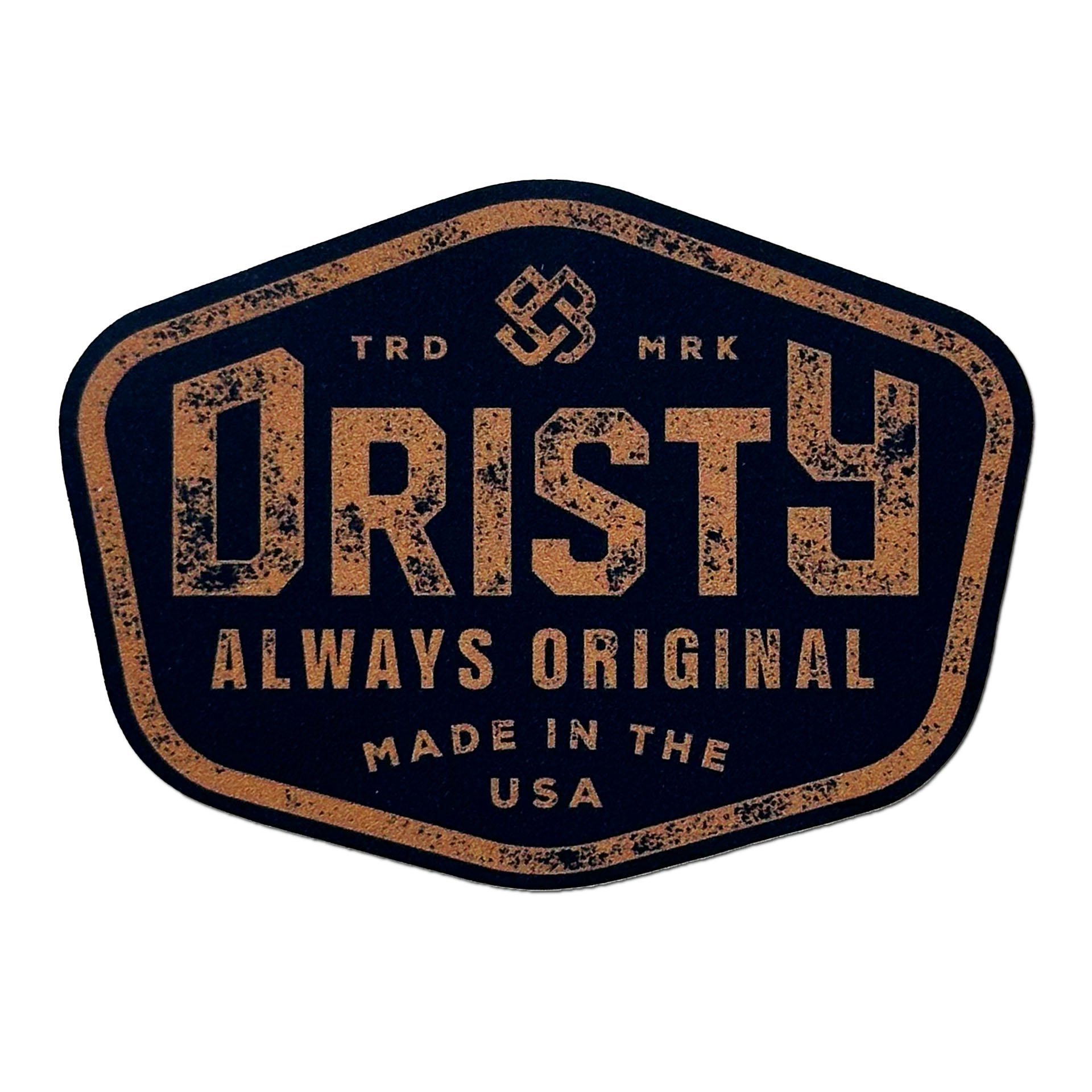 RUSTY BADGE STICKER