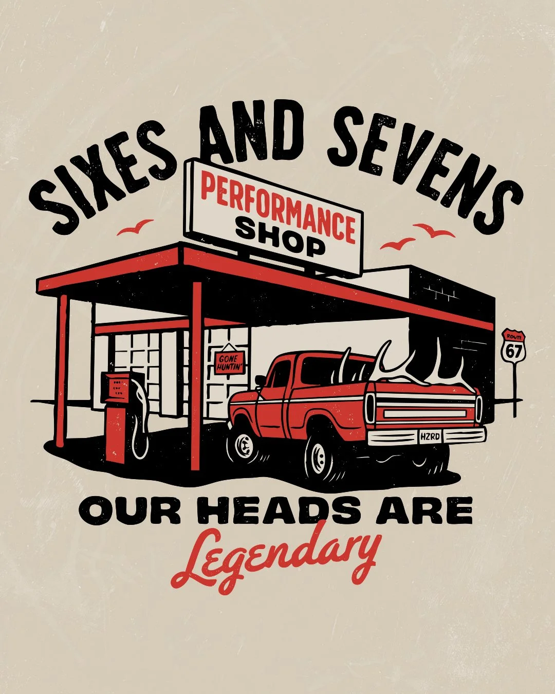 Custom Hunting Apparel Graphics for Sixes and Sevens Outdoors