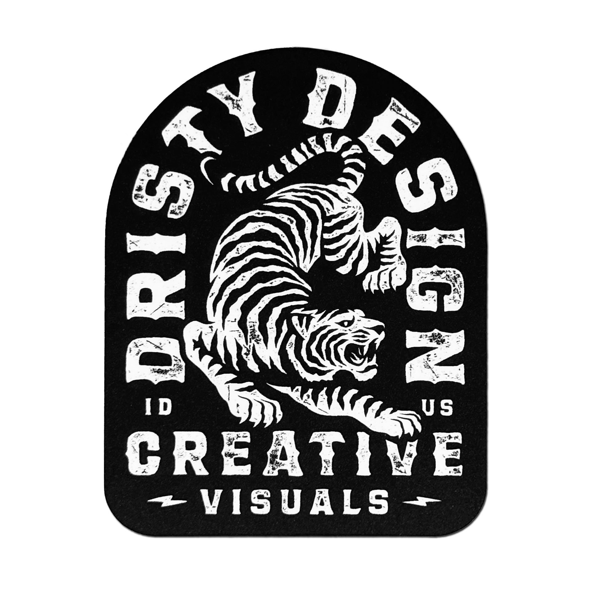 CROUCHING TIGER STICKER