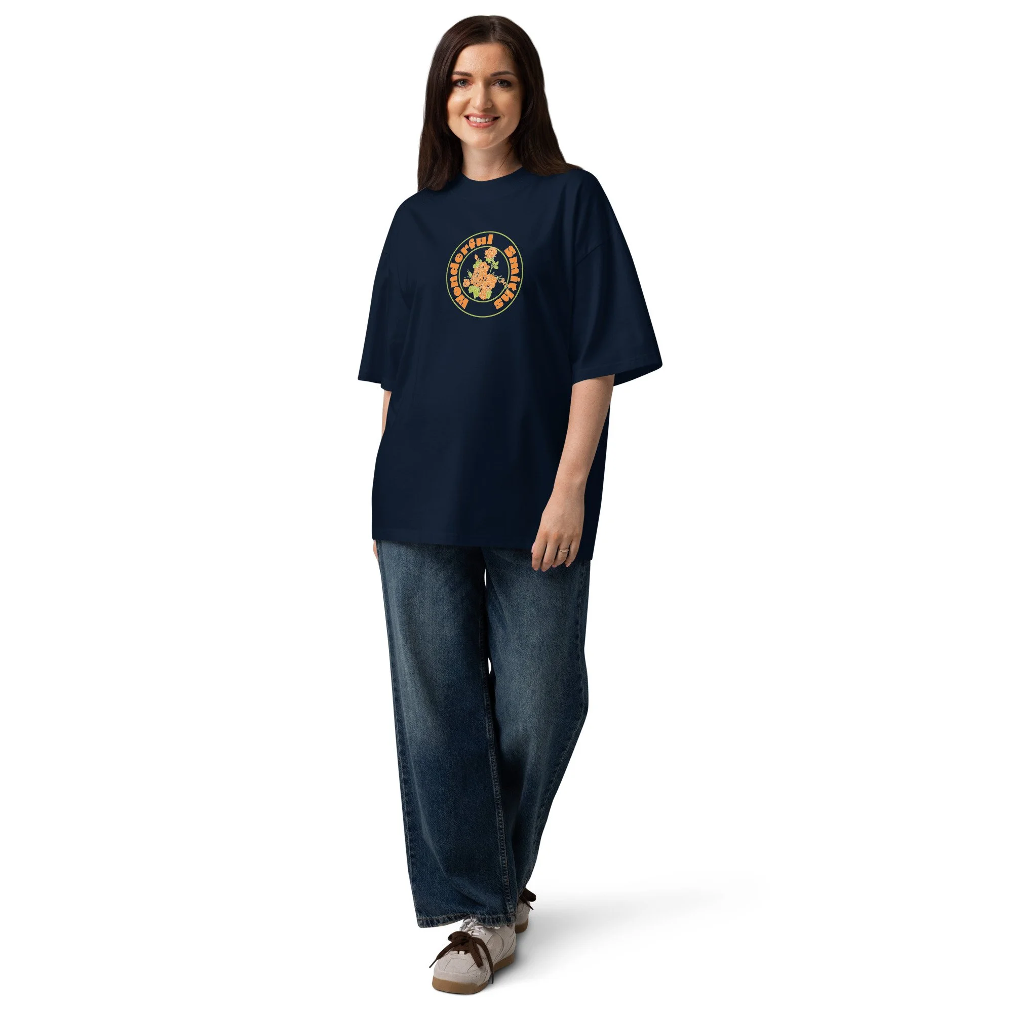 Wonderful Smiths Unisex Oversized High Neck T-Shirt
