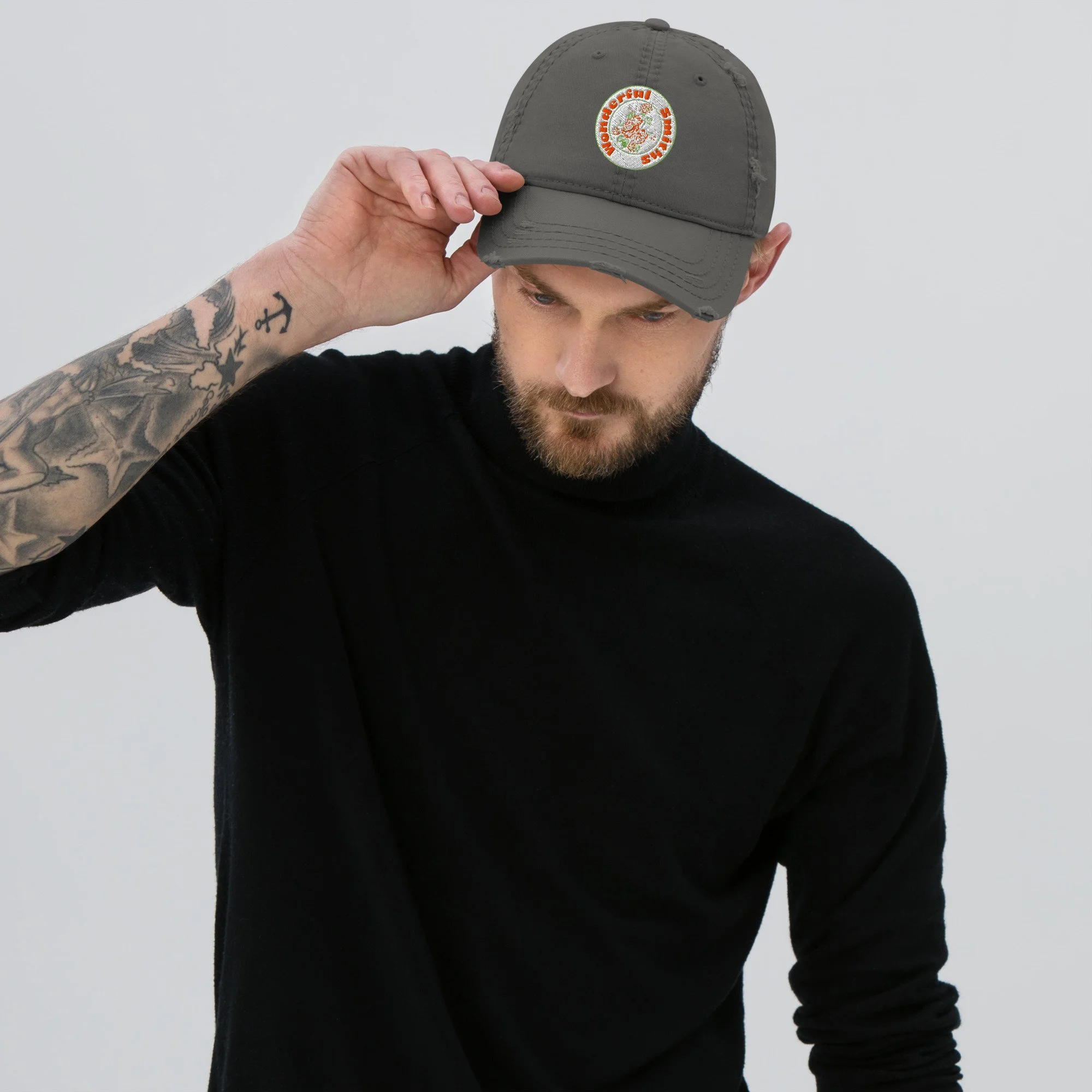 Wonderful Smiths Distressed Dad Hat