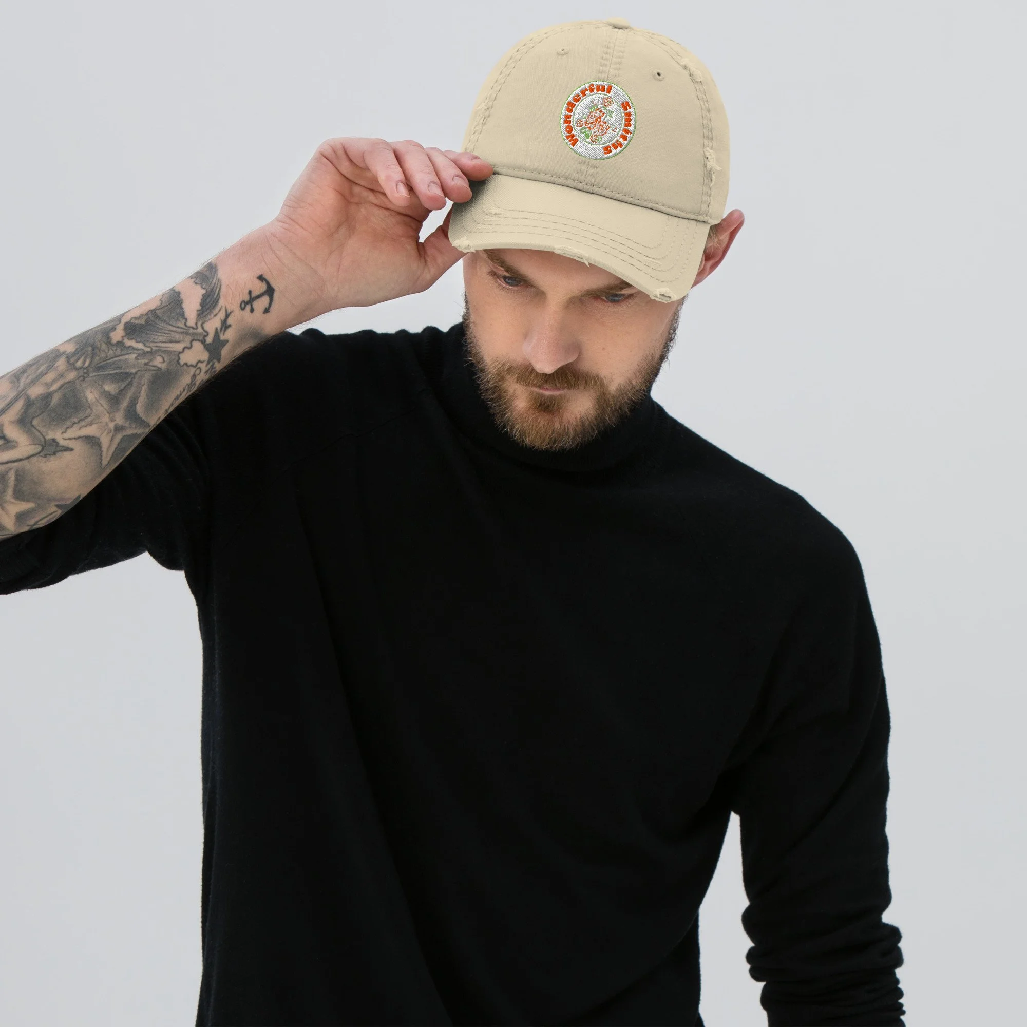 Wonderful Smiths Distressed Dad Hat