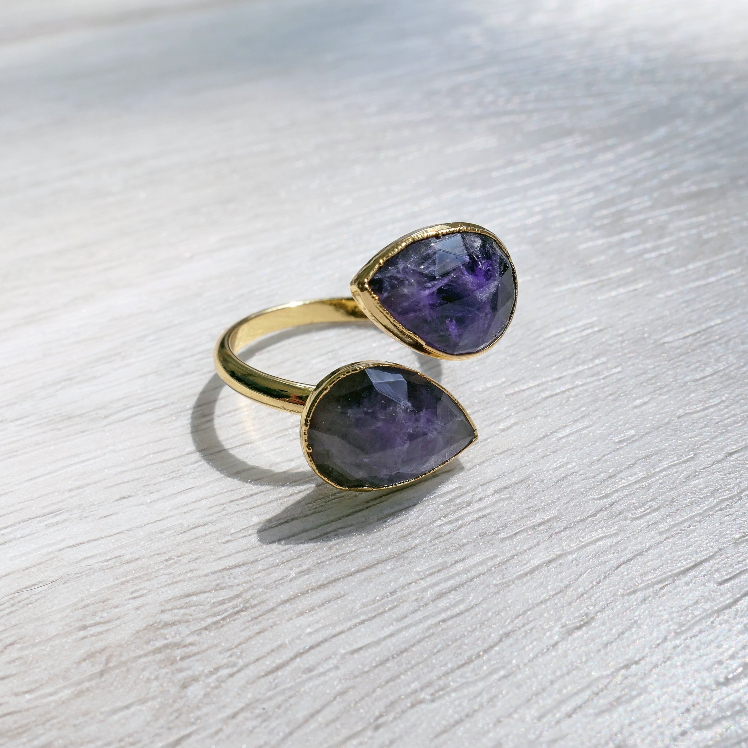 Golden+Cowrie+-+Amethyst+Teardrop+Ring+2.jpg