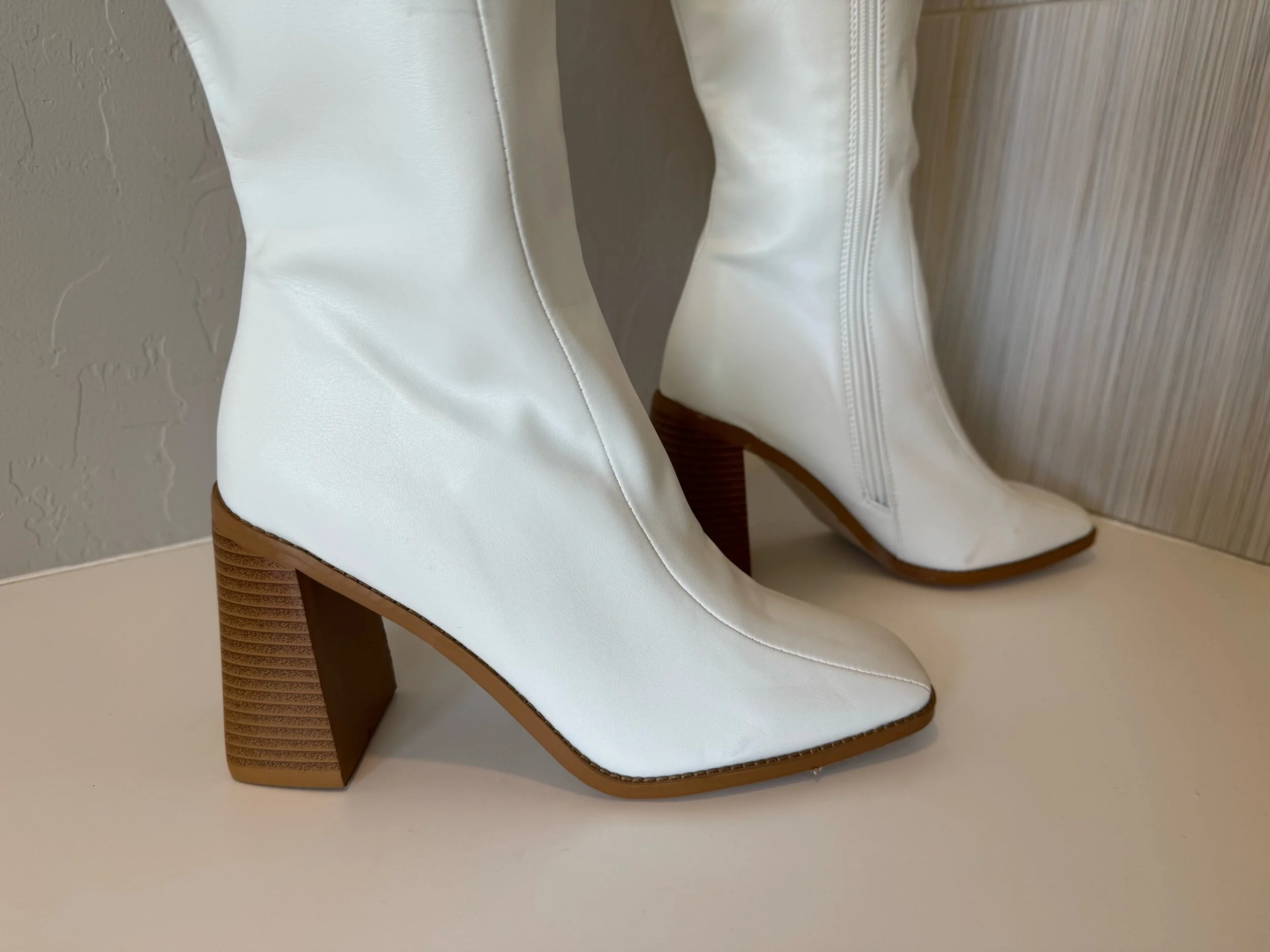 NEW White Knee-High Boots — Sage Crow