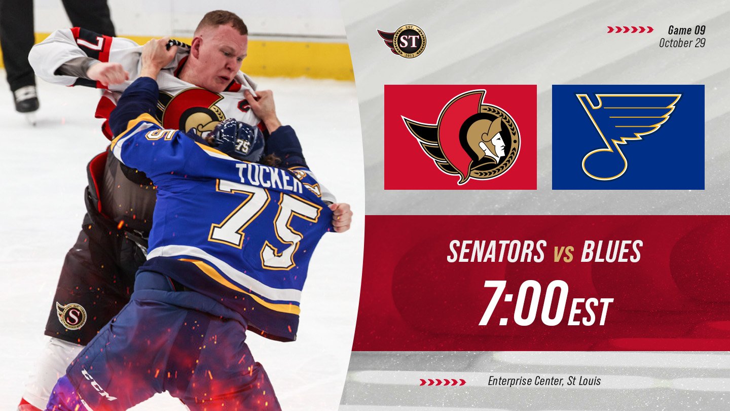Ottawa Senators vs St Louis Blues
