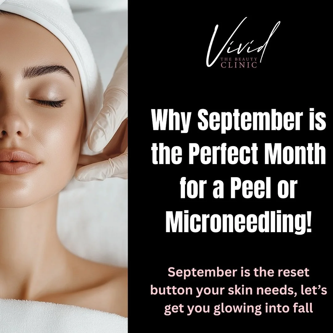 🍂 September is the perfect time to hit the reset button on your skin!
Peels & Microneedling help fade summer sun damage, boost collagen, and give you that fresh fall glow. Cooler weather = easier healing and glowing results just in time for the