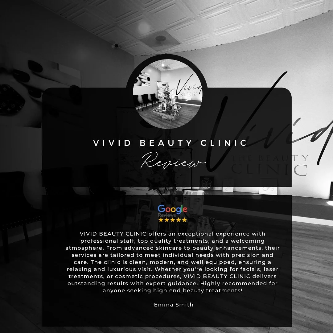 ✨ See why our clients love us! / ¡Descubre por qué nuestros clientes nos aman! ✨
⭐️⭐️⭐️⭐️⭐️
At Vivid Beauty Clinic, we pride ourselves on delivering exceptional treatments, expert care, and a relaxing luxury experience. From facials and