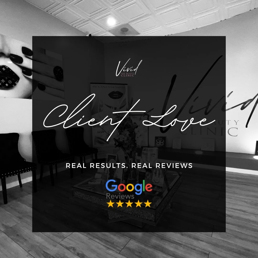 5-star reviews across every injector ✨
We&rsquo;re proud to have a team our clients trust, love, and continue to come back to 💉💖
Swipe to see what our clients are saying &rarr;

✨ Your glow starts here ✨

Now serving you at Vivid Beauty Clinic with
