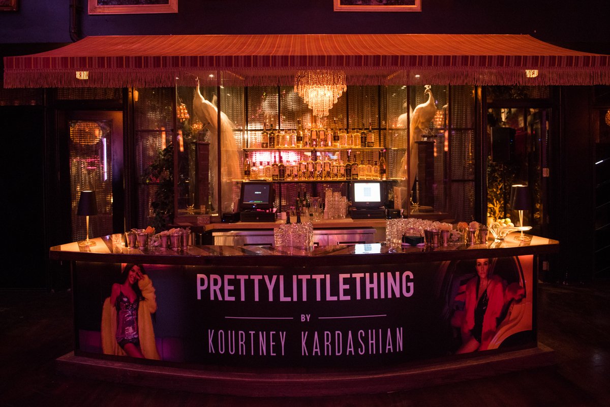 PrettyLittleThing PLT X Kourtney Kardashian Collection Celebrity Launch Party main bar.jpg