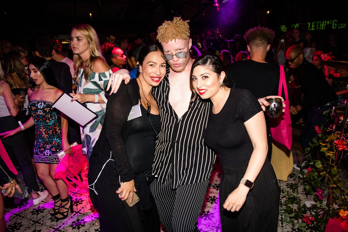 PrettyLittleThing PLT X Olivia Culpo Collection  Celebrity Launch Party Shaun Ross with Loriann.jpg