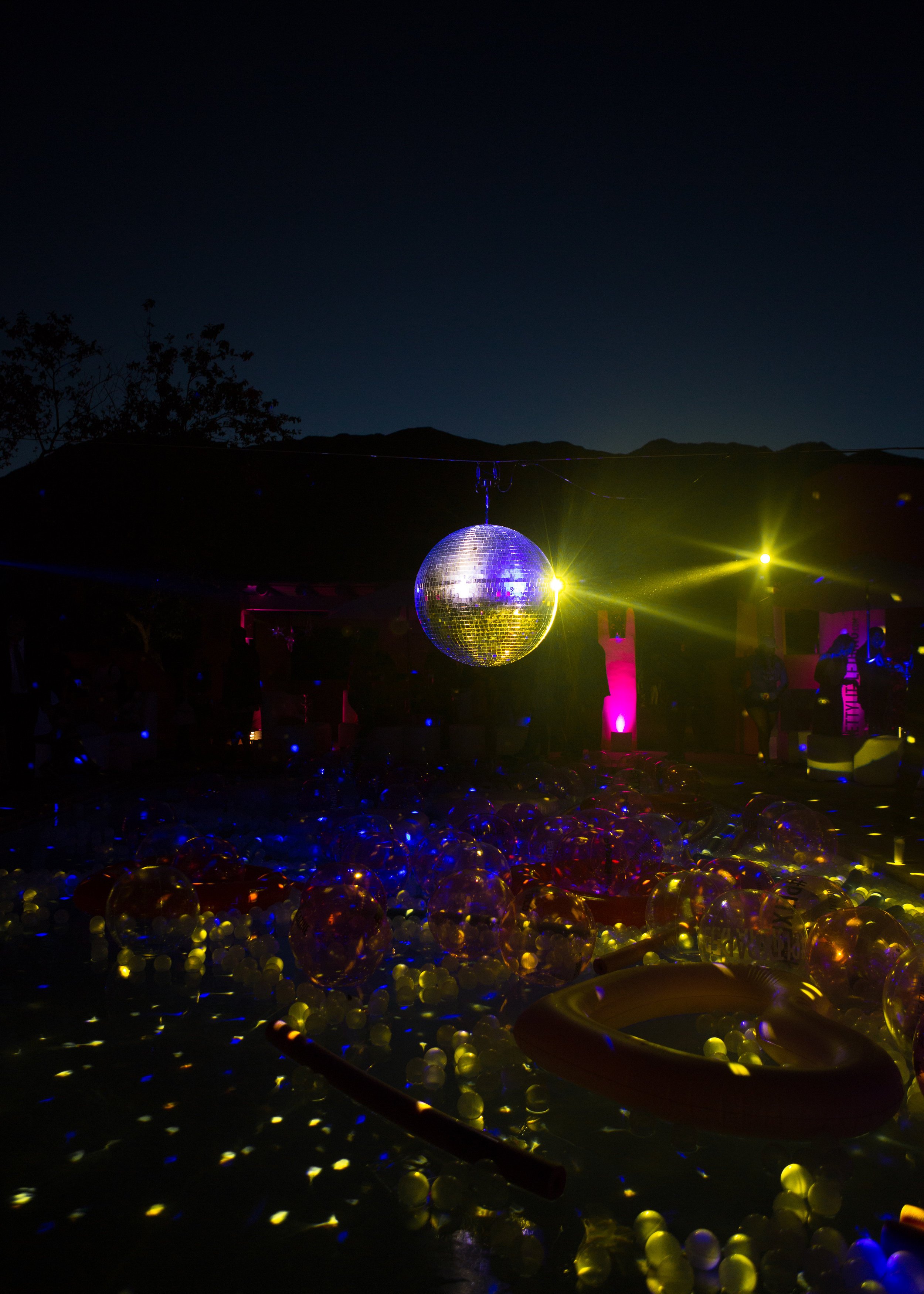 Ultimate Hollywood Coachella Poolside Party glow lights fill the pool.jpg