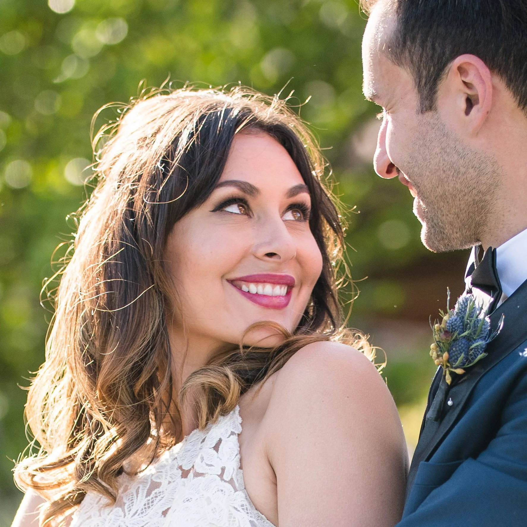 Vibrant Fiesta Backyard Wedding Reception gorgeous bride and her groom.jpg