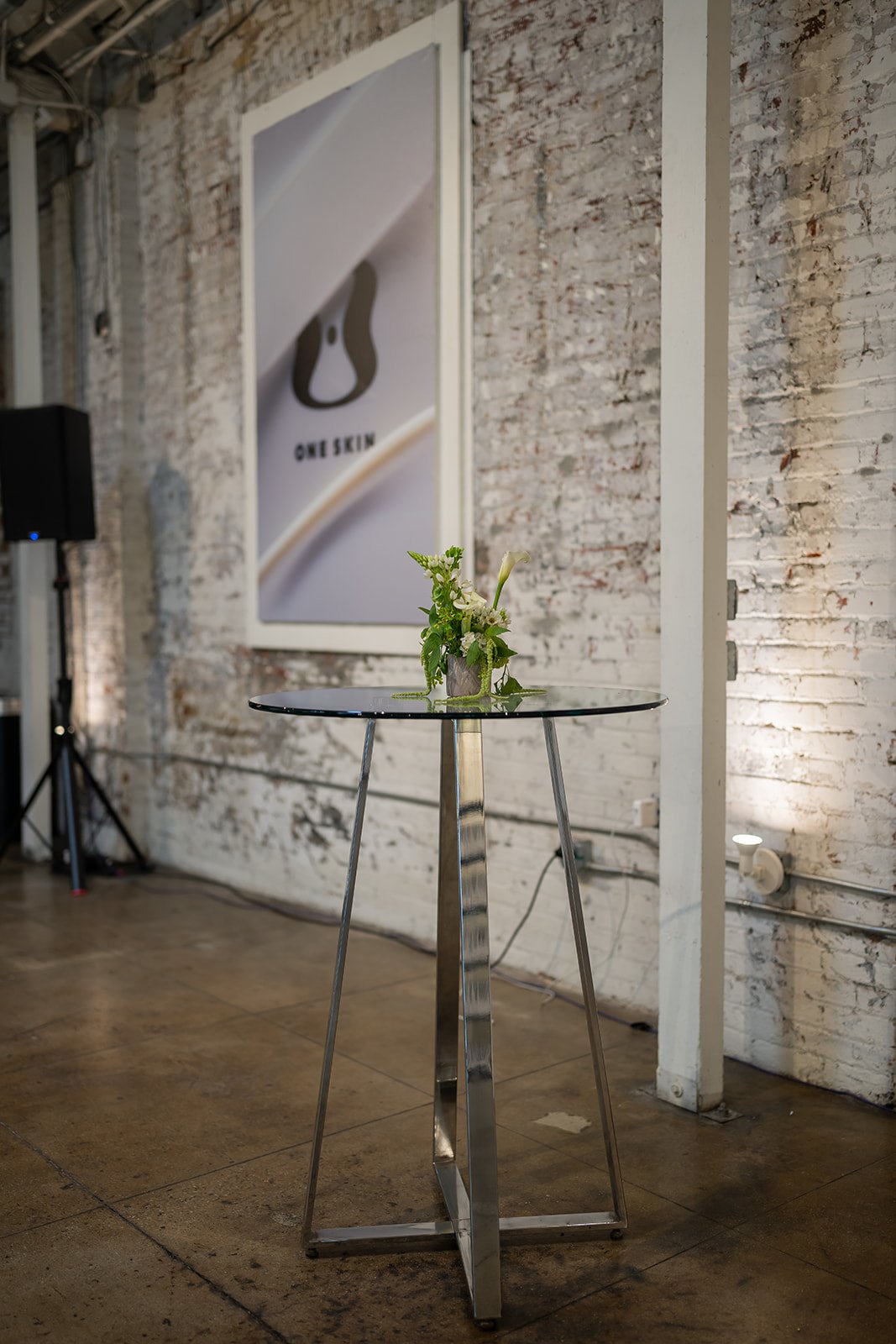 Wall displays for OneSkin Beauty Event in Los Angeles produced by The Wife of the Party