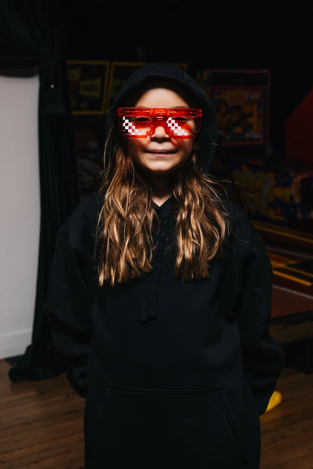 neon party favor glasses for arcade game luxury 13th birthday party by Wife of the Party