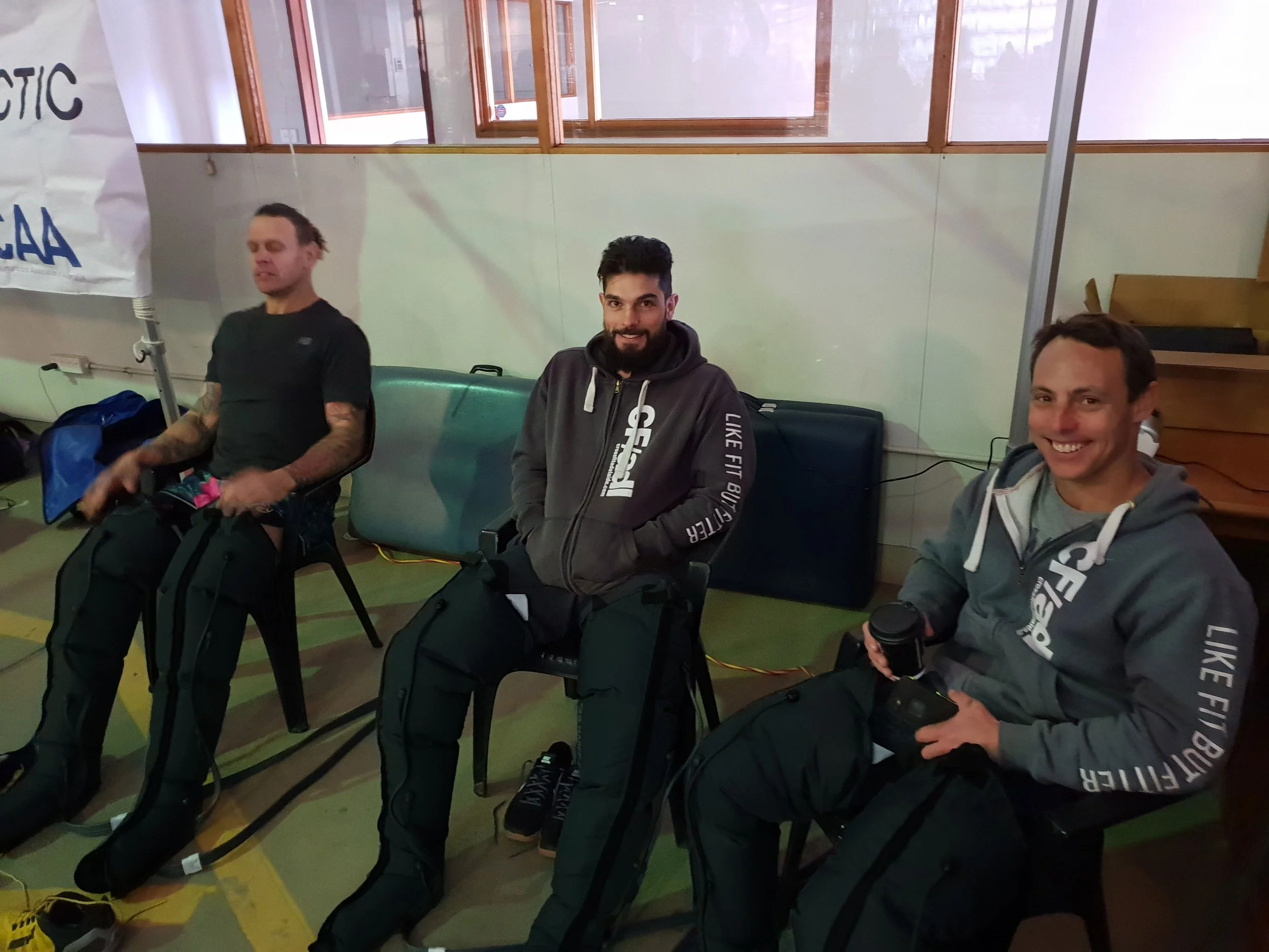 Athletes aiding faster recovery using active pneumatic compression