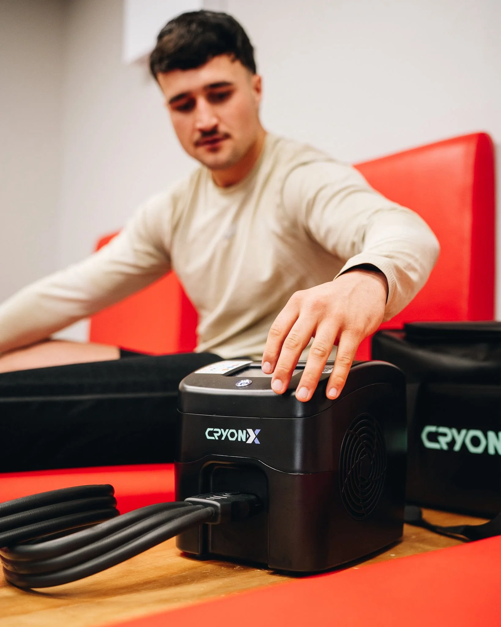 Rugby sports recovery using the cryon x cold heat and compression therapy and garments