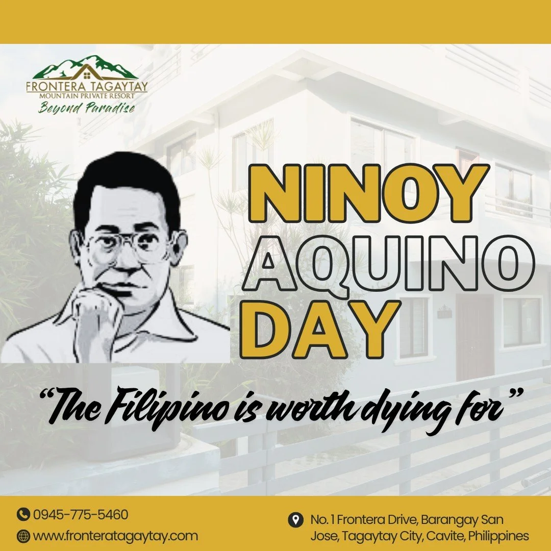 Happy Ninoy Aquino Day! 🇵🇭✨

Celebrate the holiday with a relaxing escape to the cool breeze and stunning views of Frontera Tagaytay. Make the most of your day off book your stay now! 

#NinoyAquinoDay #FronteraTagaytay #HolidayGetaway #TagaytaySta
