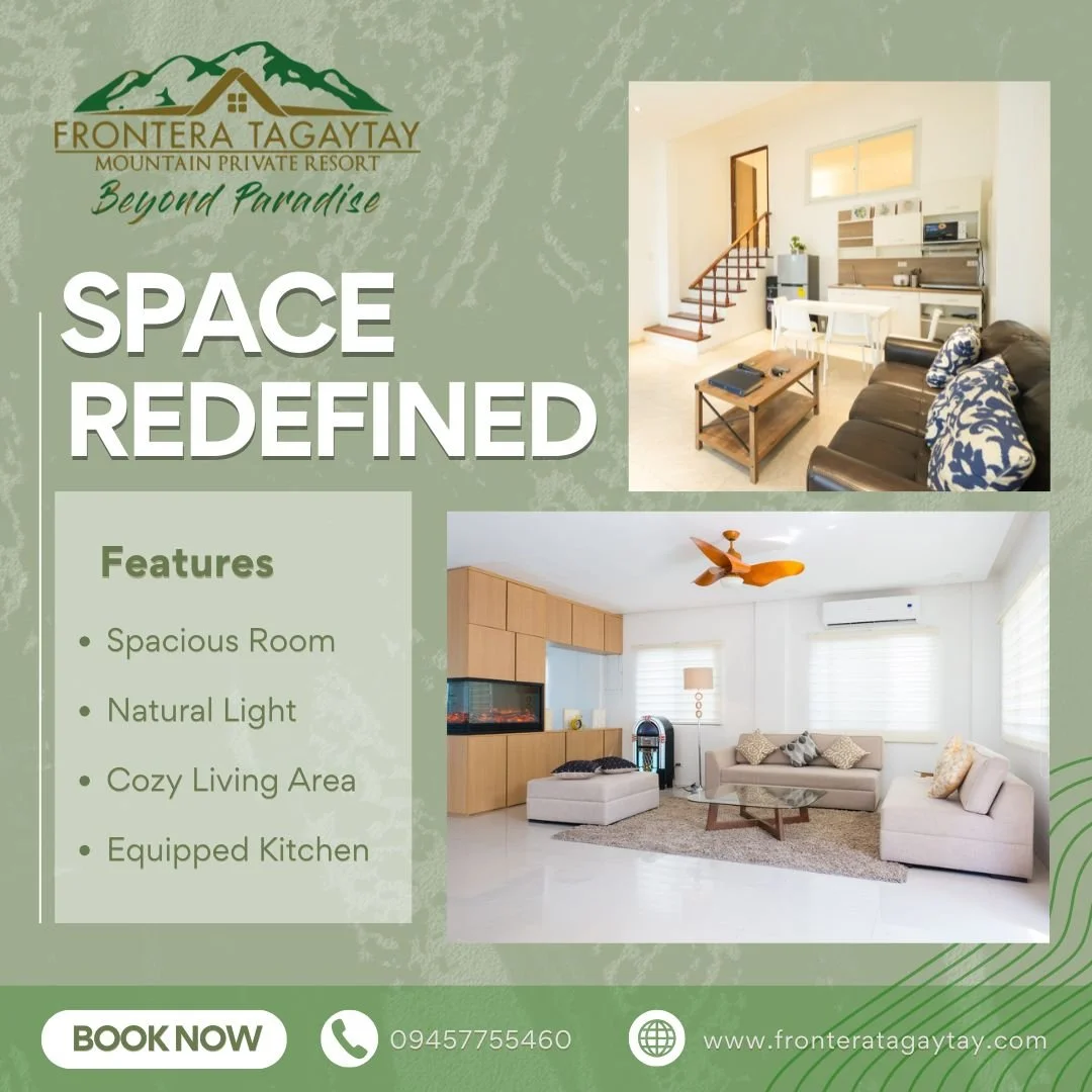 More space, more memories. Frontera Tagaytay living rooms are made for families who love to gather, laugh, and share life&rsquo;s best moments in comfort and style.✨

🌐 www.fronteratagaytay.com
📞 0945 775 5460
📍 No. 1 Frontera Drive, Calamba Rd. B