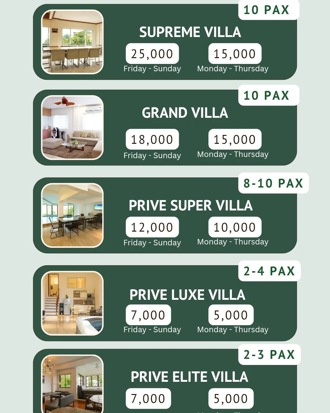 Hello, January at Frontera Tagaytay 🌿
Fresh air, cool breeze, and exclusive January rates await.
Message us now to book your stay.

🌐 www.fronteratagaytay.com
📞 0945 775 5460
📍 No. 1 Frontera Drive, Calamba Rd. Brgy. San Jose, Tagaytay City

#Fro