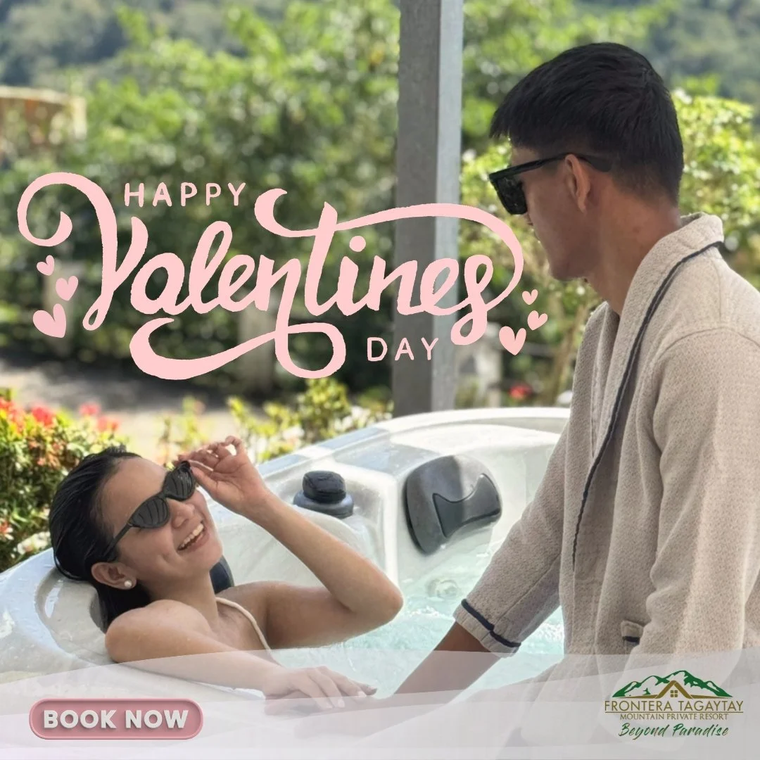 Happy Valentine&rsquo;s Day! ❤️✨

Celebrate love with a breathtaking view at Frontera Tagaytay 🌄💕 Make it a date to remember &mdash; book your stay at Frontera Tagaytay today!

📧 fronteratagaytay@gmail.com
📞 0945 775 5460
📍 No. 1 Frontera Drive,