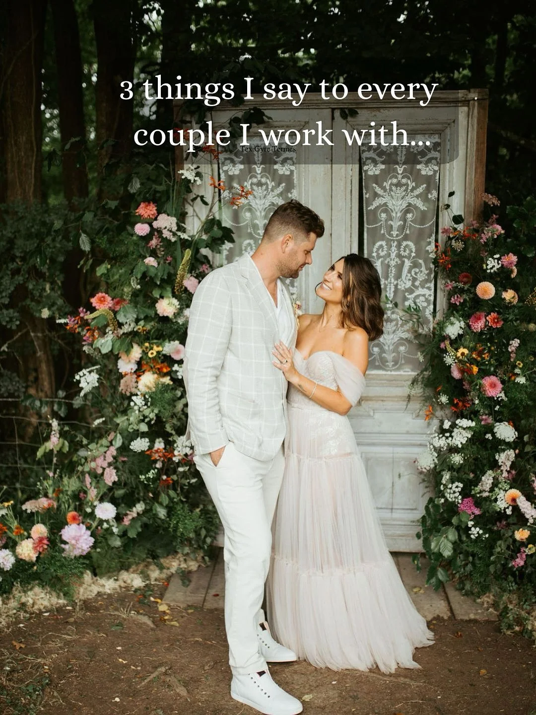 3 things I say to every couple I work with... 

🌿 "Its my job to help guide and inspire you" 

I'm here to translate your vision for your day in to breathtaking floral designs, you don't need to need know which flowers you want and if you'