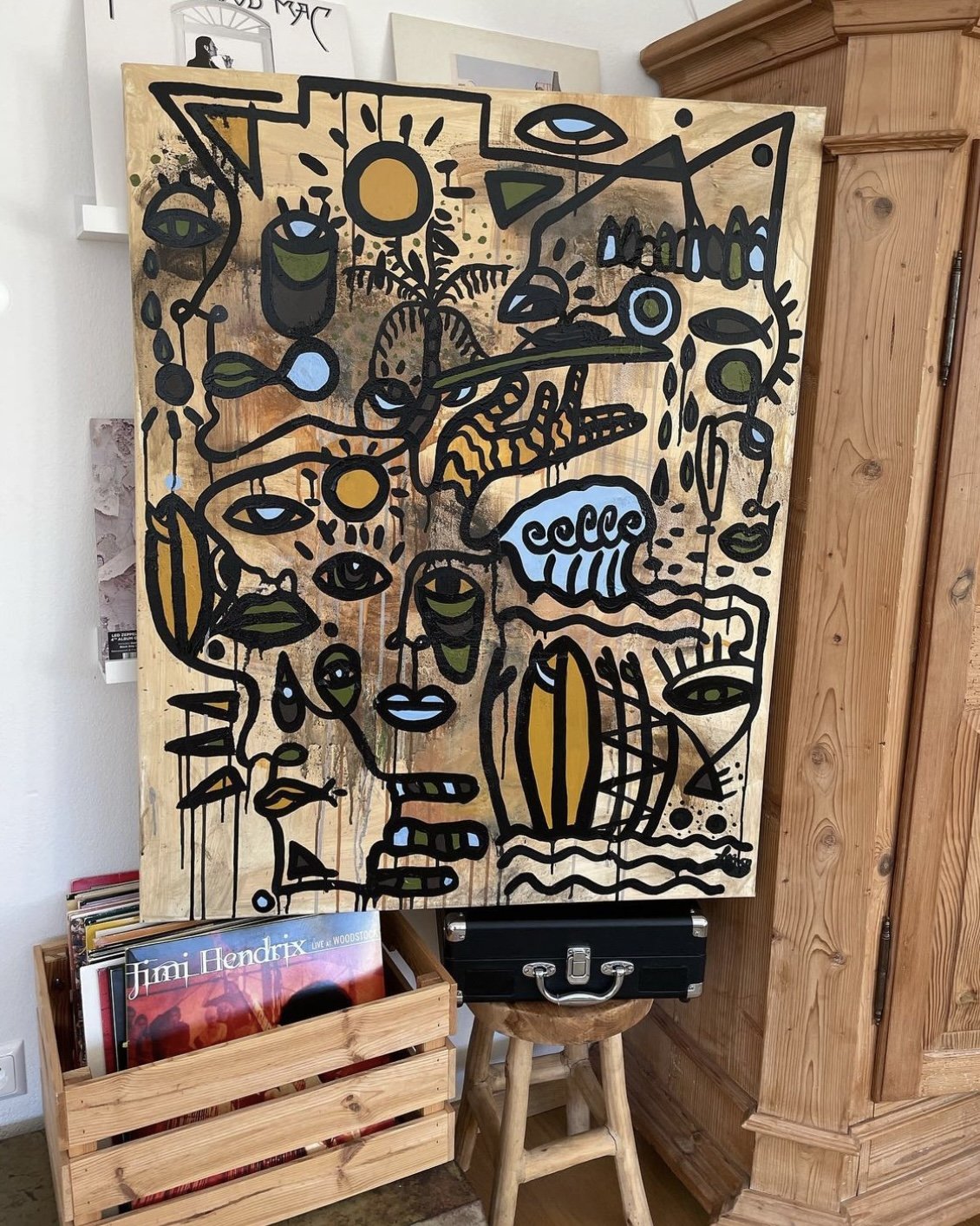 "nadinis surf & turf", 80x100cm, acrylic on canvas, sold