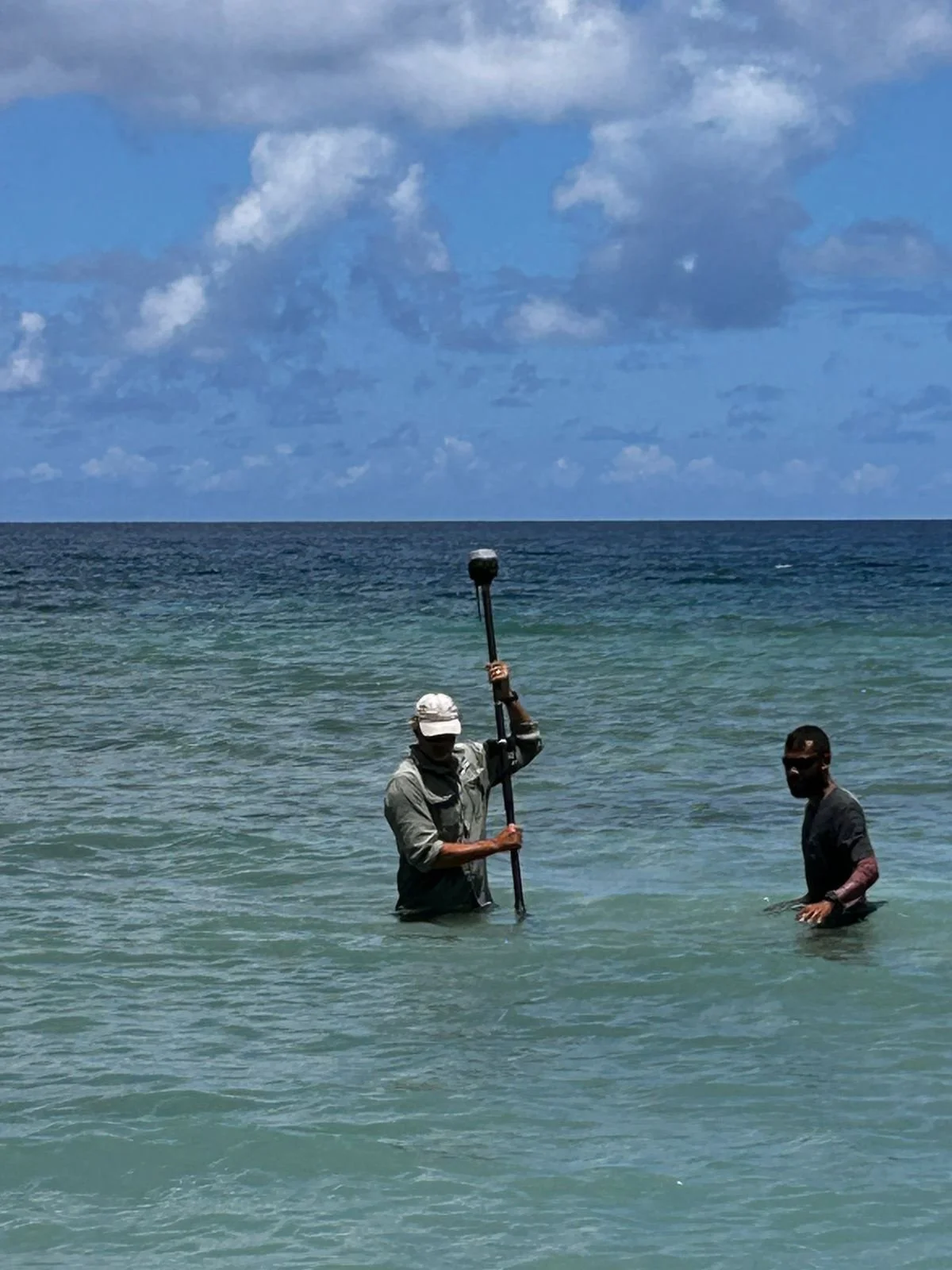Coastal field assessment during provincial engineer training in the Solomon Islands