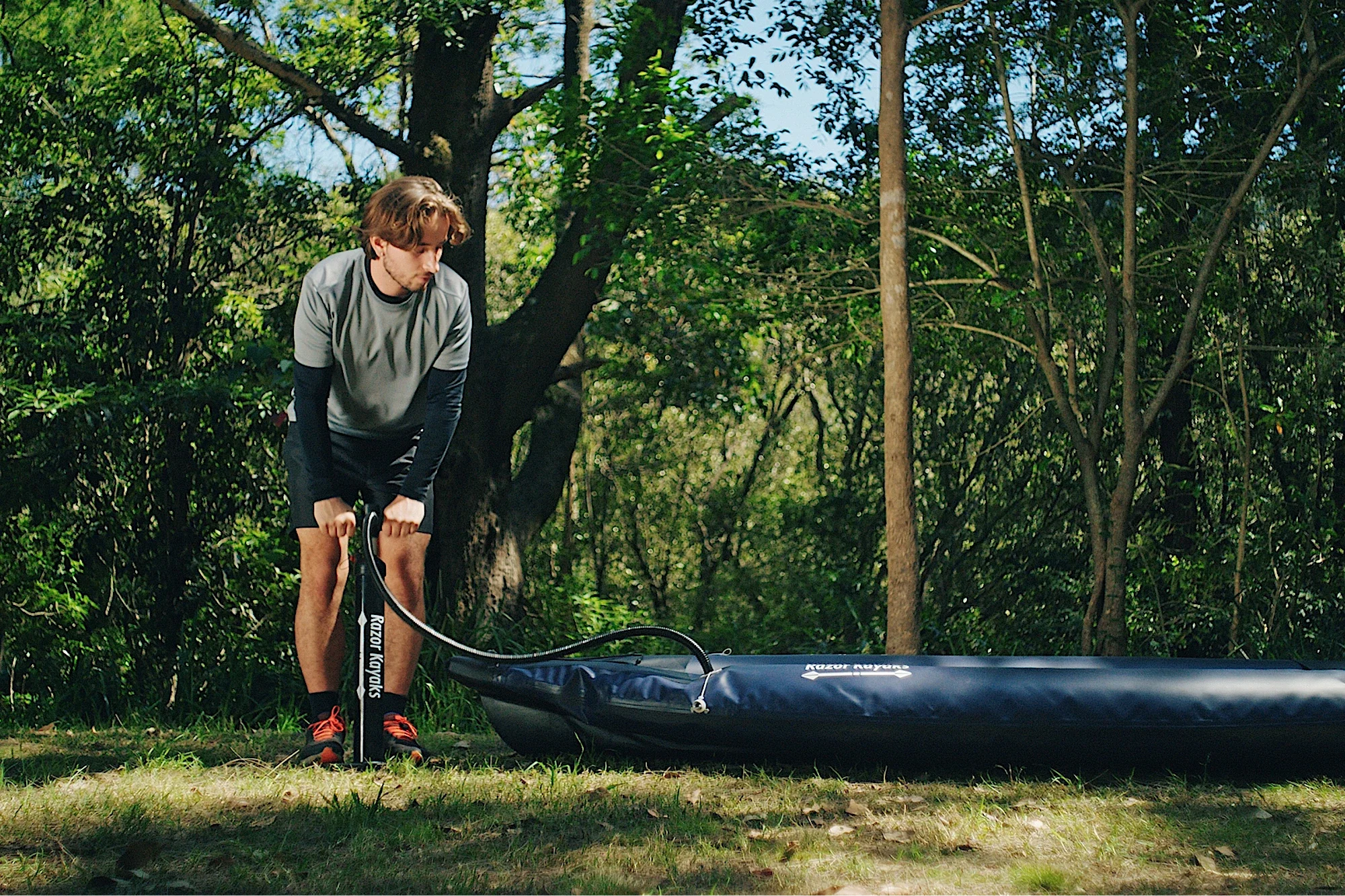 pumping R2 ultra kayak