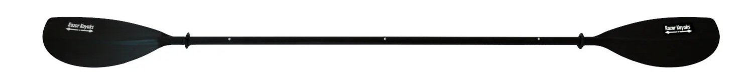 Razor Kayaks 4 Piece Paddle – Aluminium avec pales et manche noirs.