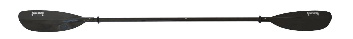 Razor Kayaks 4 Piece Paddle – Carbon Fibre avec pales et manche noirs.