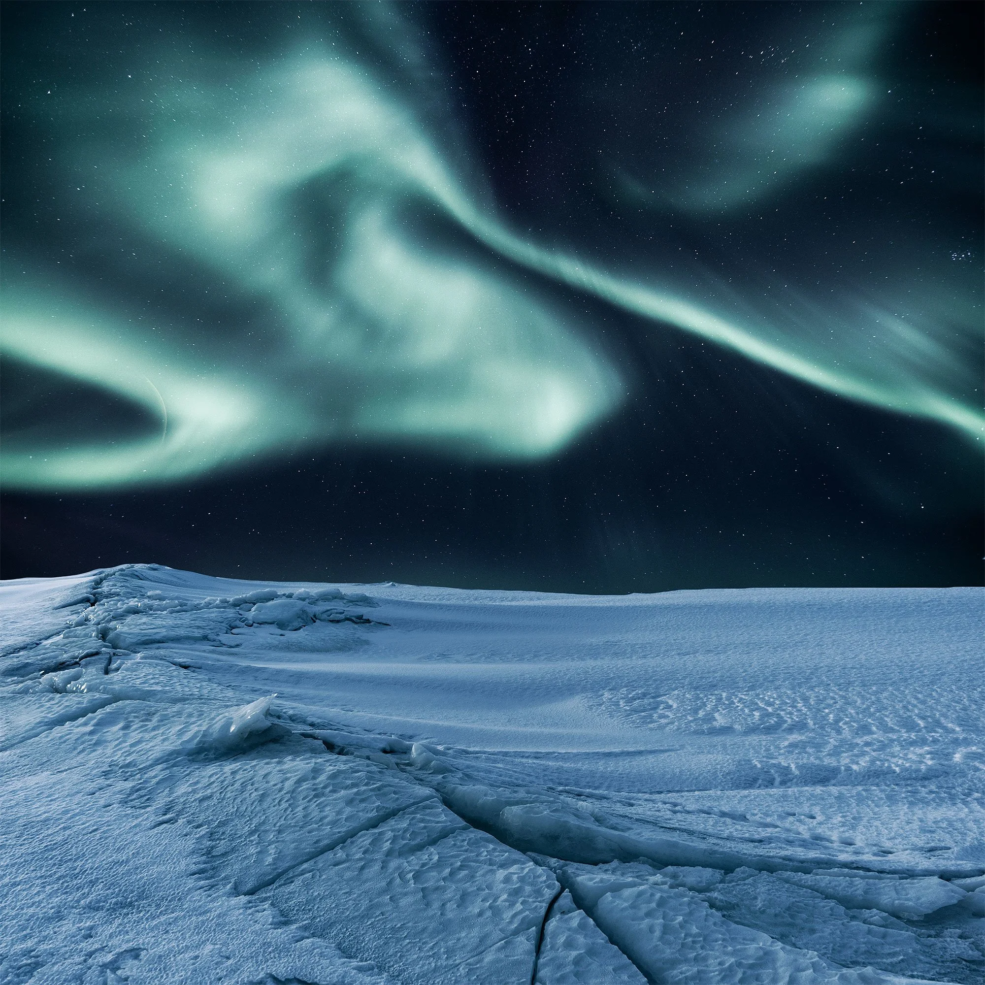 Northern lights on ice 4 -Finland