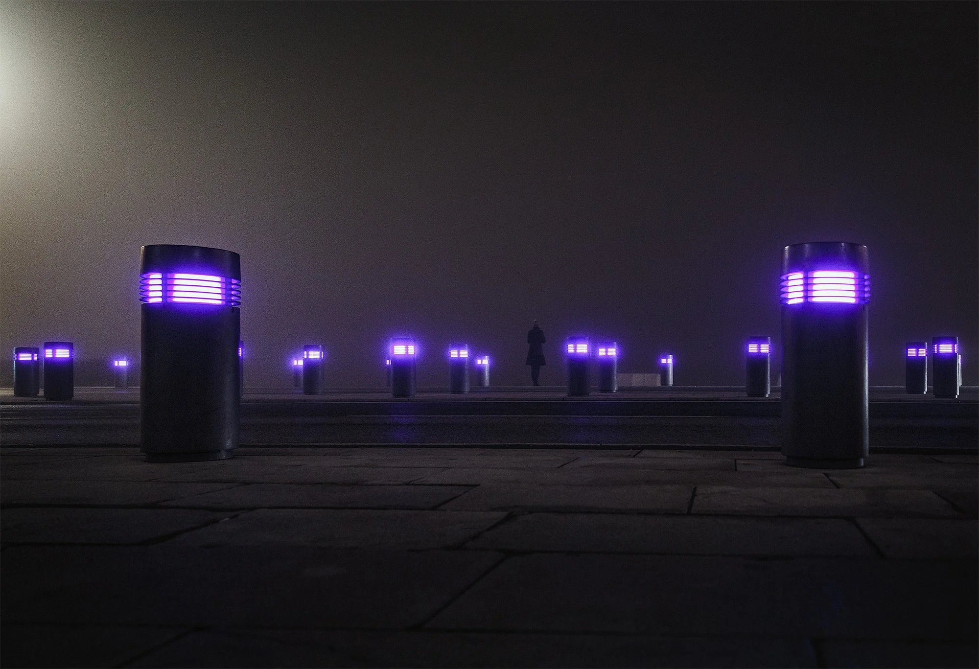 Alone in the mist -Trieste, Italy