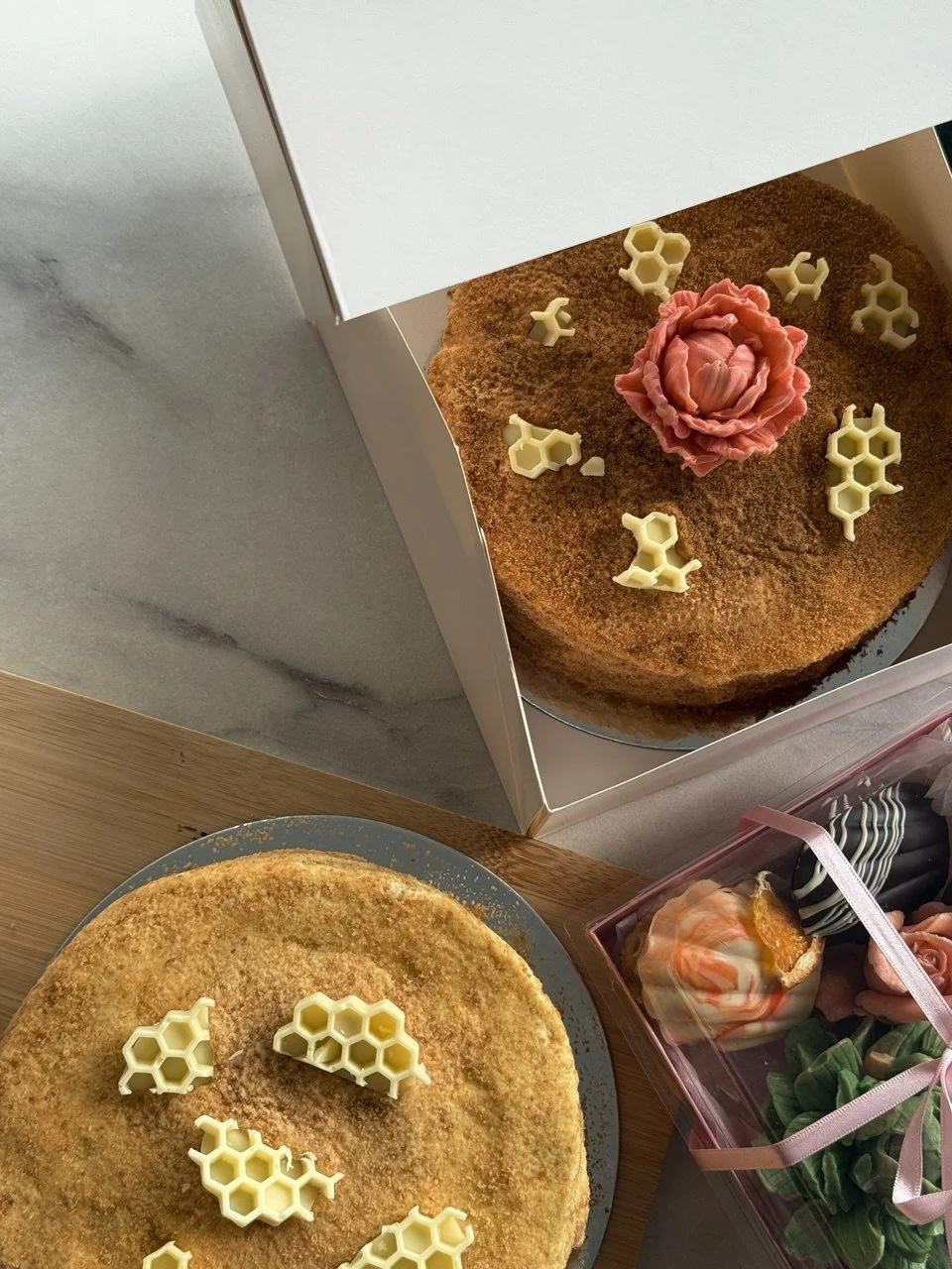 Small classic honey cake