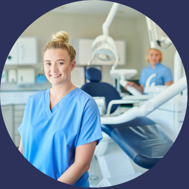 Dental Nurse ready to work in a dental practice