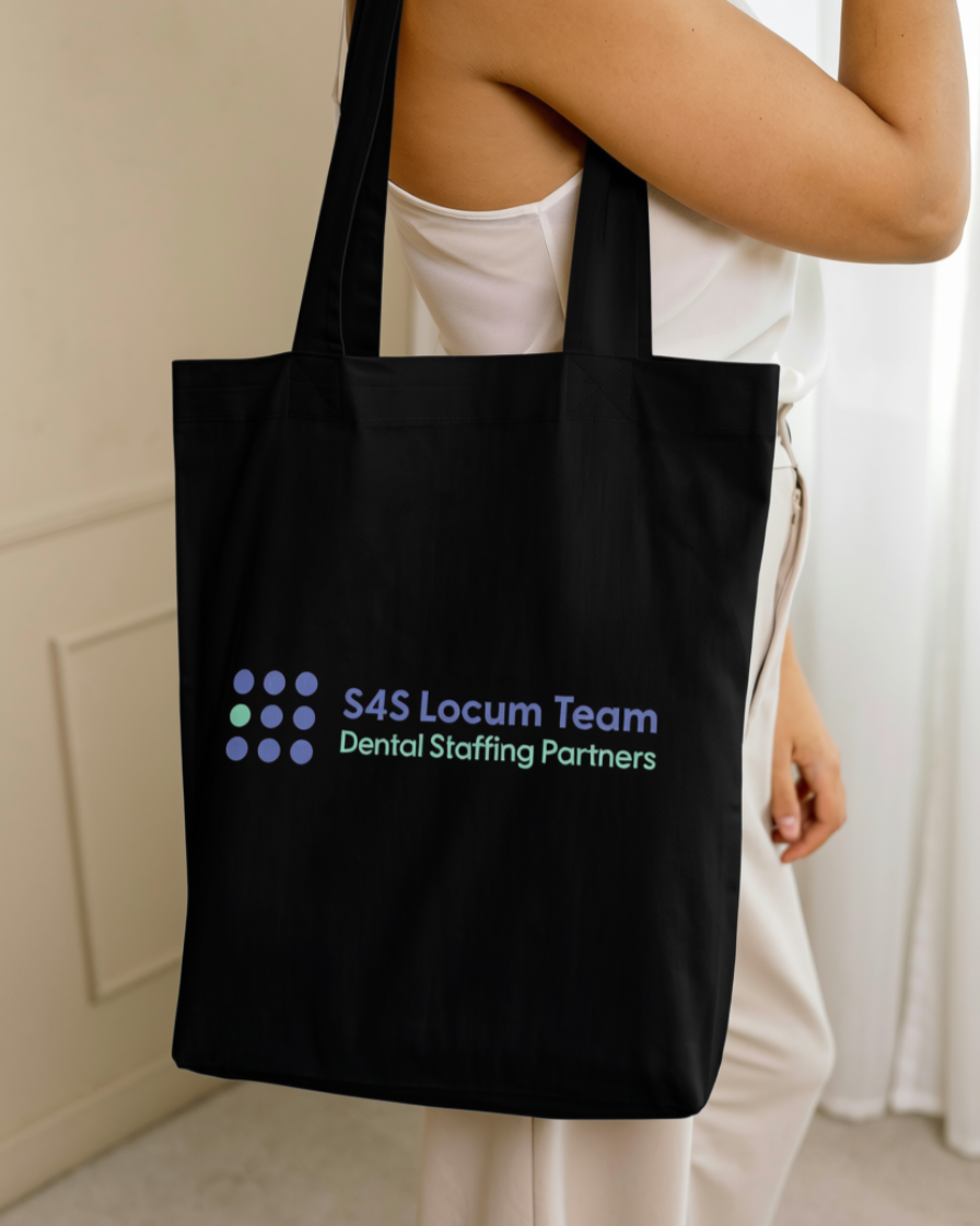 S4S Locum Team Logo Cotton Tote Bag