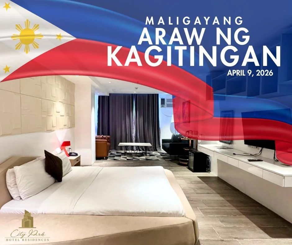 Honoring courage and bravery 🇵🇭✨
𝐌𝐚𝐥𝐢𝐠𝐚𝐲𝐚𝐧𝐠 𝐀𝐫𝐚𝐰 𝐧𝐠 𝐊𝐚𝐠𝐢𝐭𝐢𝐧𝐠𝐚𝐧!

#ArawNgKagitingan #BGCStay #CityParkHotel #TaguigStaycation #NearBGC #AffordableHotel

📍 B86 L21 Bayani Road, Brgy. Western Bicutan, Taguig
📞 0917-505-2232