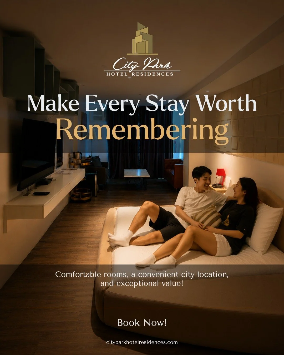 Because the best stays are the ones you remember. ✨

Whether it&rsquo;s a quick getaway or a much-needed break, enjoy a comfortable space, a convenient location, and a stay made for good moments. 🤎

Ready to make your stay memorable? Book directly t