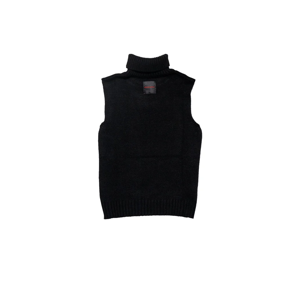 ΦΣΜ Sleeveless Knitted Turtleneck — fasoma