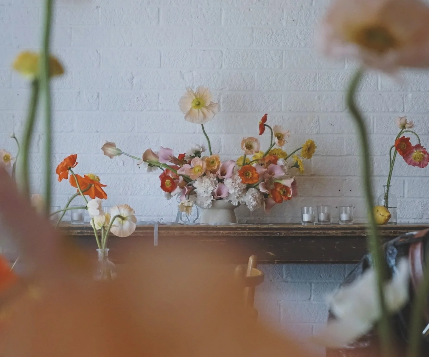 In Spring&rsquo;s embrace, the world awakes,
Blossoms bloom, the earth forsakes
Its wintry shroud, with colors bright,
A symphony of life takes the higher flight.
.
.
ferve floral blast for Kate&rsquo;s enchanting event inspired by Spring hues and it