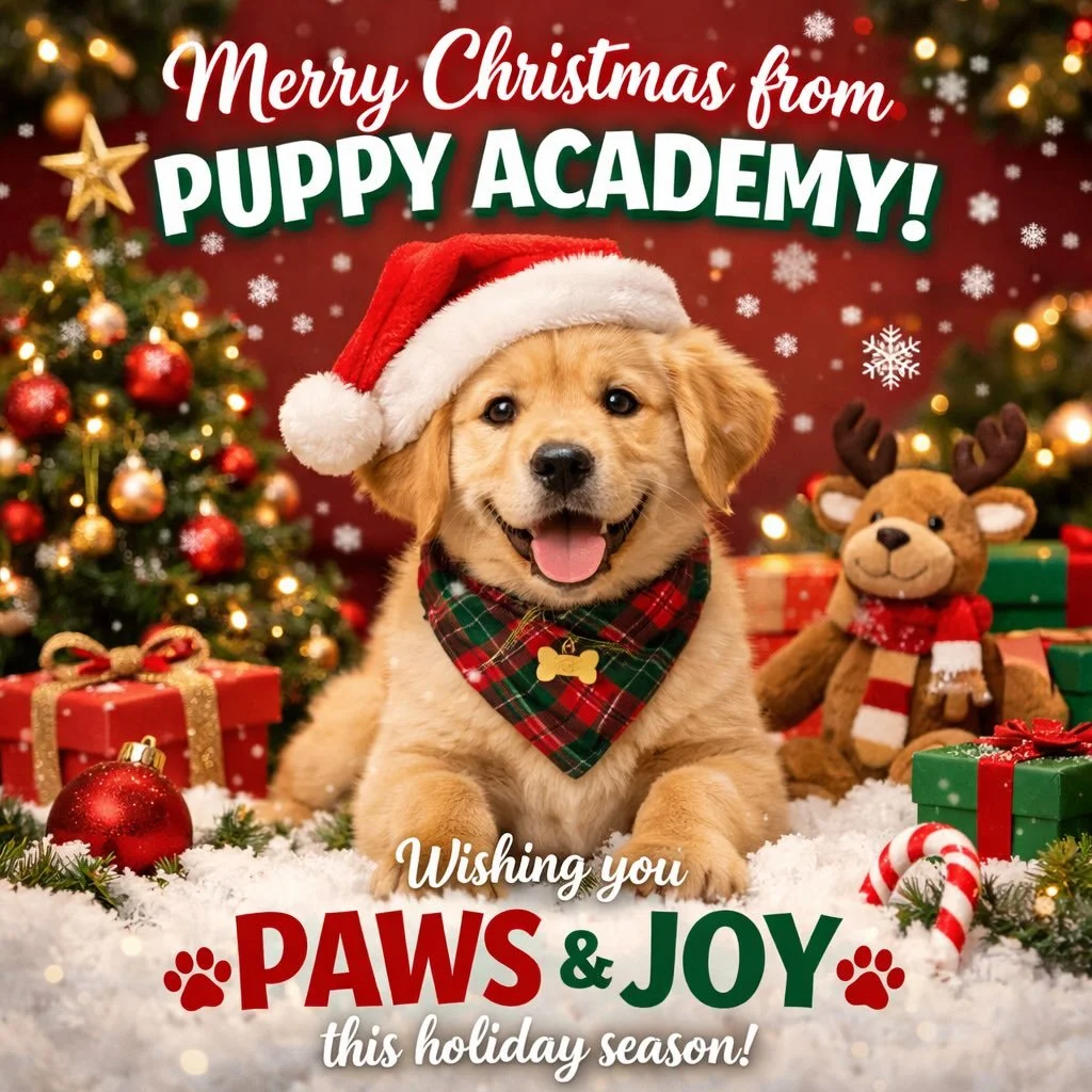 🎄🐾 Merry Christmas from Puppy Academy! 🐾🎄

From wagging tails to big training wins, so proud of all the clever pups this year. Thank you to our amazing puppy families for trusting GC Puppy Academy with your fur babies 💕

Wishing you a Christmas 
