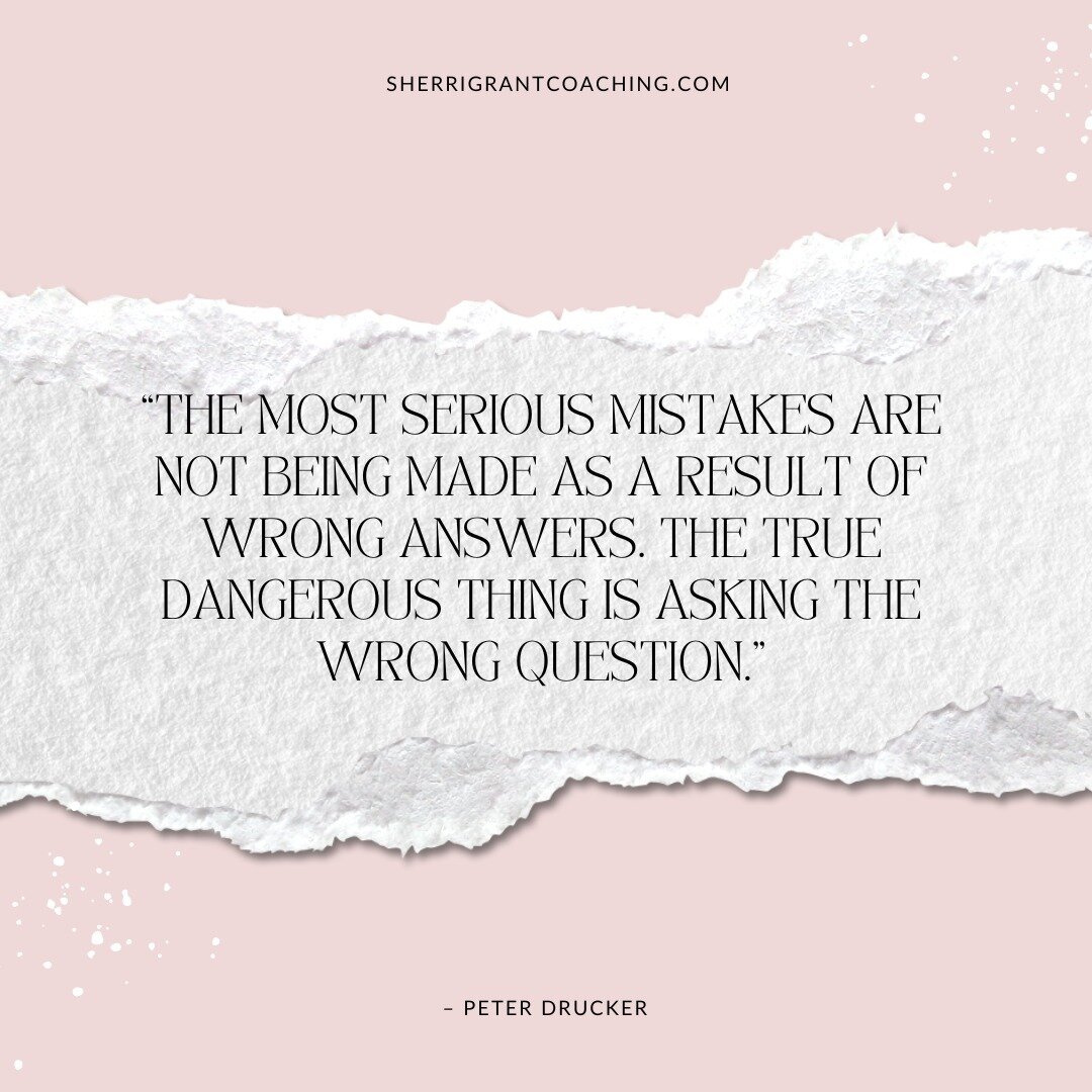 My friend, let's ponder this for a moment: &quot;The most serious mistakes are not being made as a result of wrong answers. The true dangerous thing is asking the wrong question.&quot; 🤔💡

It's a profound truth, isn't it? Sometimes, we get so caugh