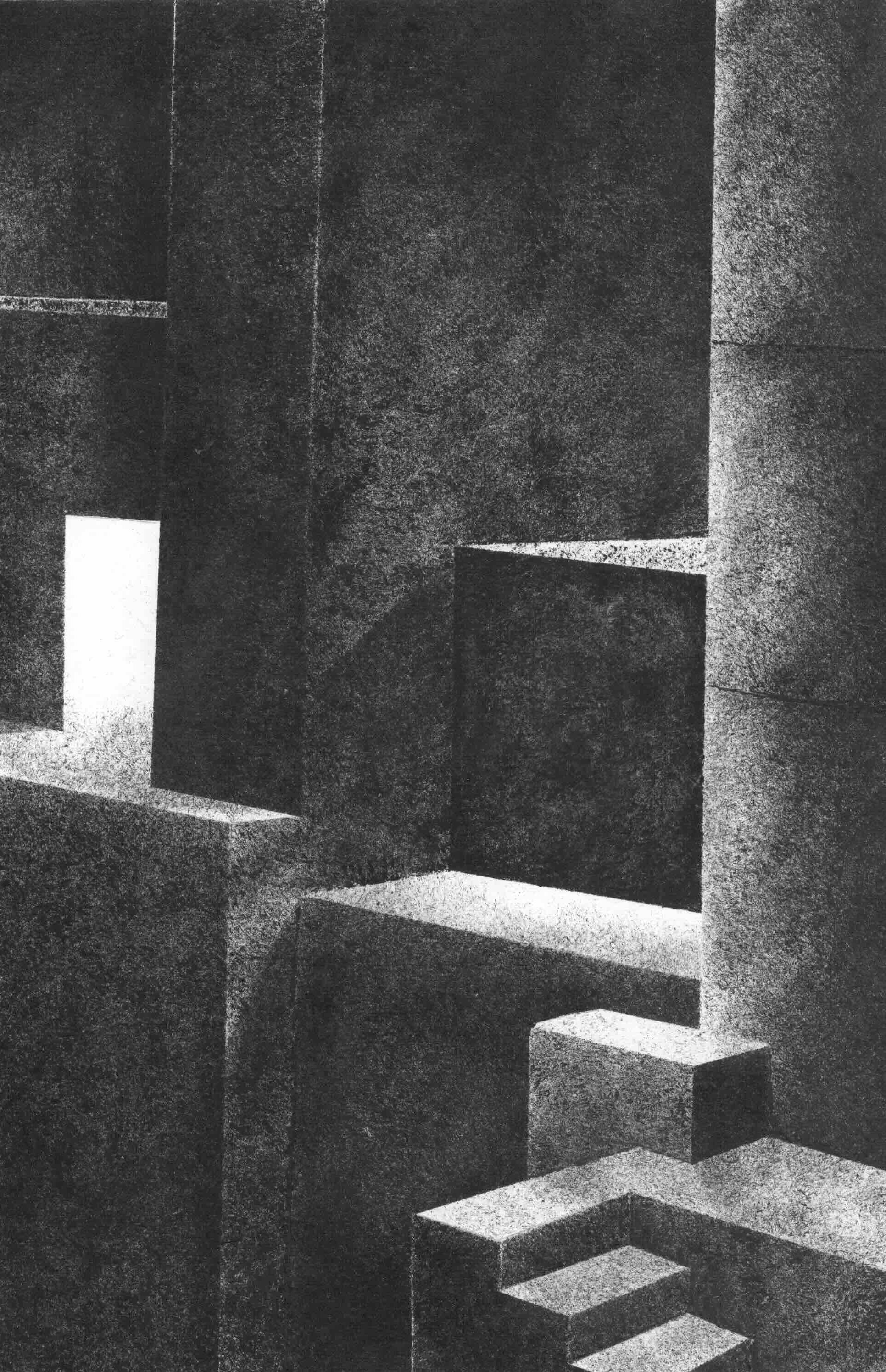 Structure III, encre sur papier A4, 2014