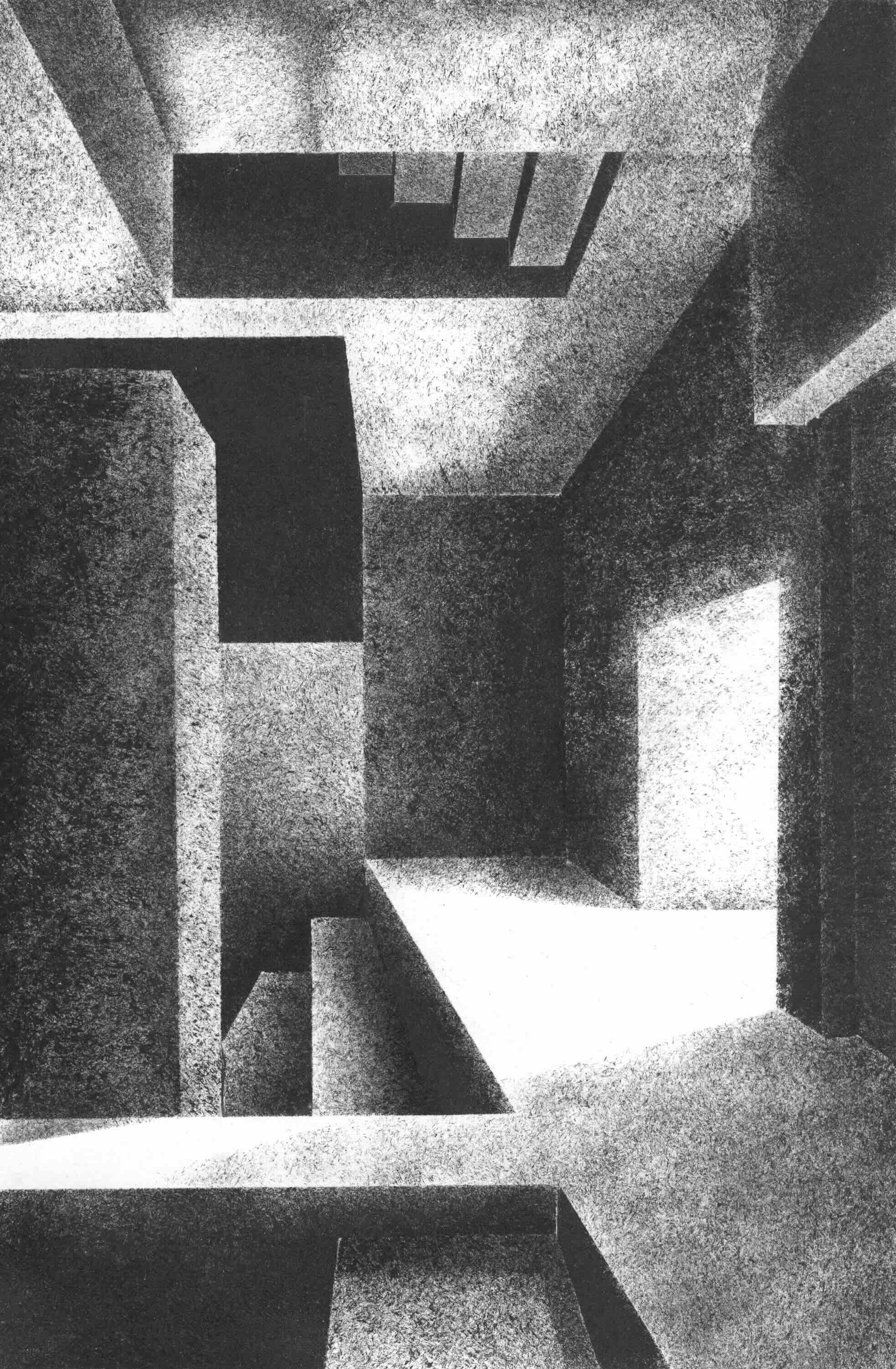 Structure V, encre sur papier A4, 2014