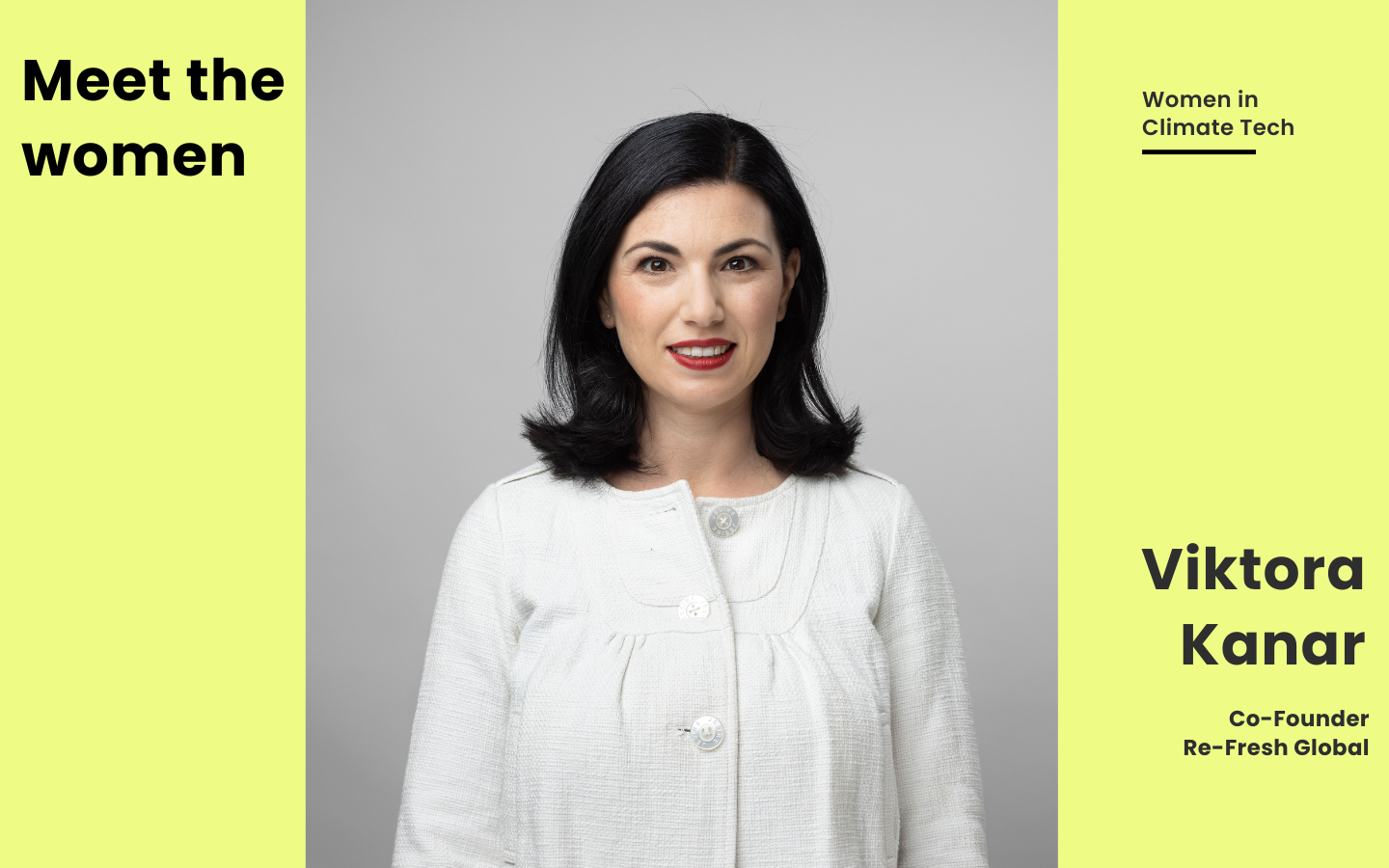 Viktoria Kanar, Co-Founder Re-Fresh Global