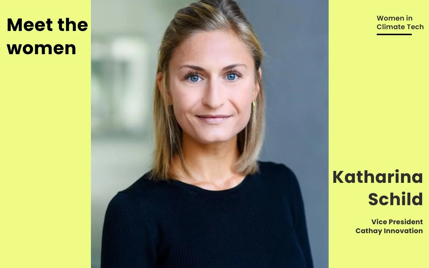 Katharina Schild, interview with women in climate tech community
