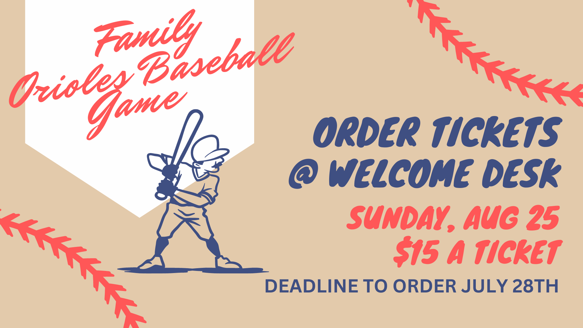 Family Orioles Baseball Game