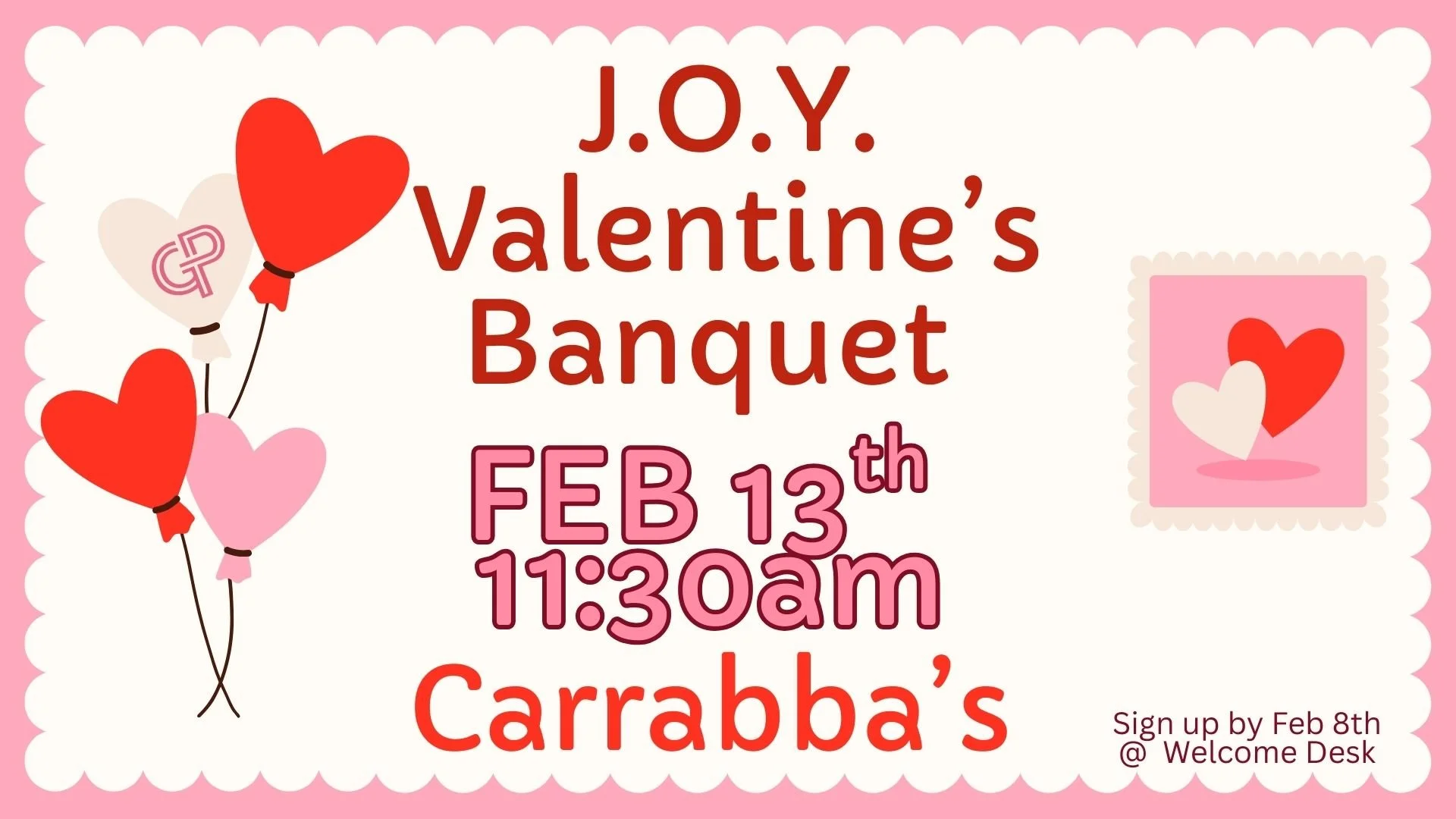 J.O.Y. Valentine's Banquet