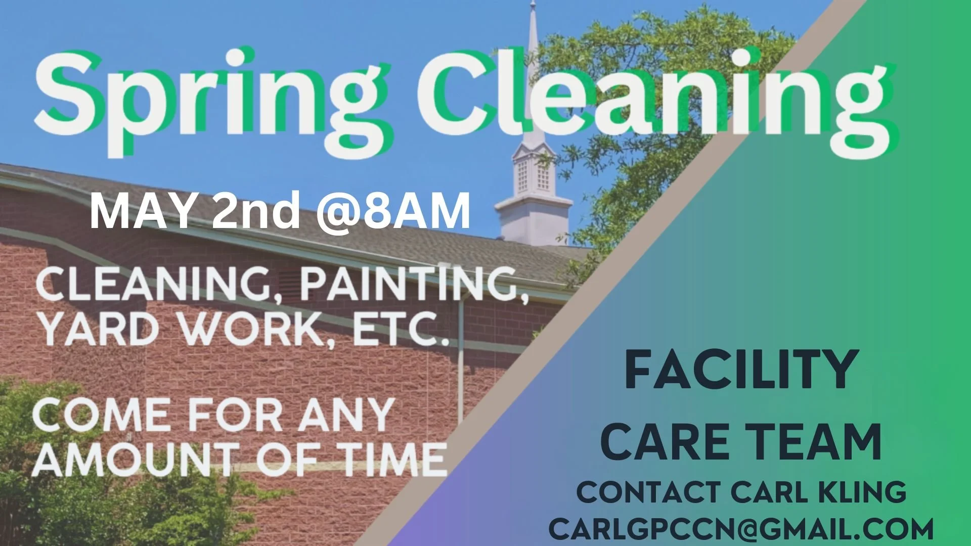 Spring Cleaning Work Day