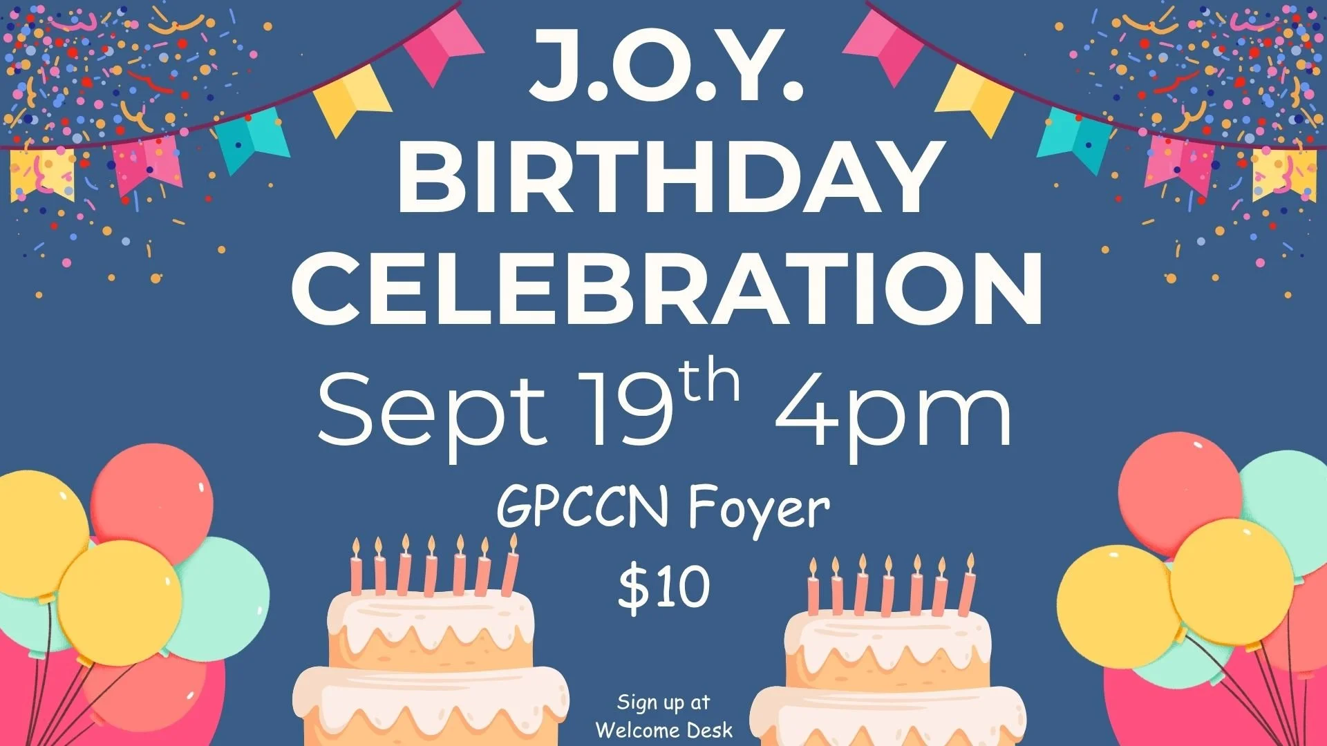 J.O.Y. Birthday Celebration